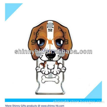 Dog Shape crystal glass desk clock